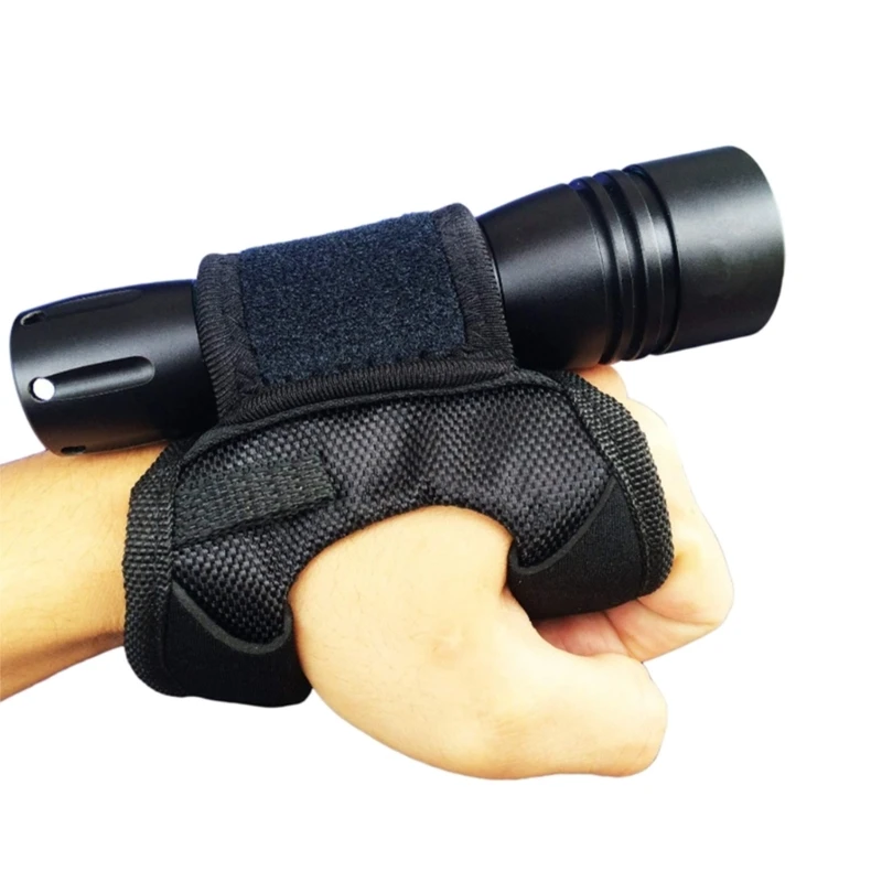 2023 New Underwater  Diving Dive LED Torch Flashlight Holder Adjustable Hands-Free Nylon Hand Arm Mount Wrist Strap Glove