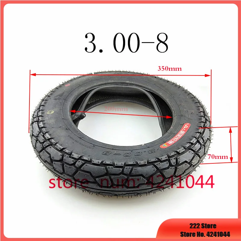 High-quality 3.00-8 tire 300-8 Scooter Tyre & Inner Tube for Mobility s 4PLY Cruise  Mini Motorcycle