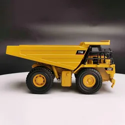 Diecast 1:64 Scale Engineering Vehicle CAT 775E Transport Alloy Truck Model Metal Display Souvenir Collection Gift