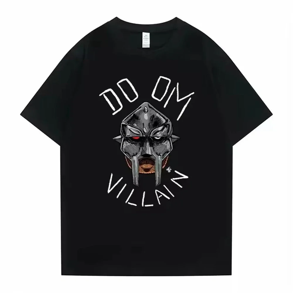 Camisetas Mujer ملابس رجالية أوم طباعة تي شيرت جديد في أفضل المغني Mf Doom Madlib Madvillain مزدوجة الوجهين الجرافيك التي شيرت