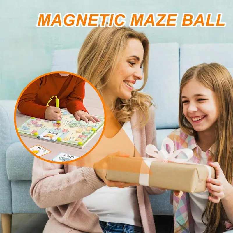 Magnetic Alphabet Maze Toddler Travel Sensory Play Game Educational Alphabet Learning Maze For Home Nursery Daycare Center