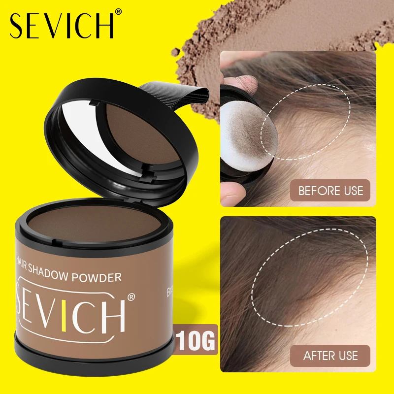 Sofortiges Haaransatzpulver, 10 g, wasserfest, natürlicher Haarschattenstift, schwarze Wurzelabdeckung, Haar-Concealer-Stift für Haarreparatur und Einfüllung