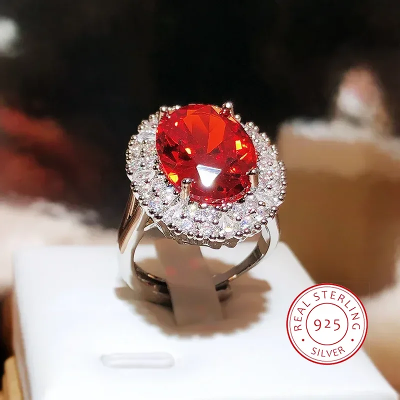 Bague rétro en forme de corindon rouge pour femme, pigeon, sang, rouge, denier de sagesse, cadeau de fête d'anniversaire, bijoux pour femme, nouveau