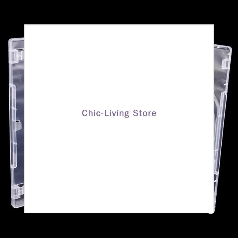 Transparent Bottom CD Box Empty CD Case PP Plastic Milky Transparent CD Case CD Case Capacity 1 Discs