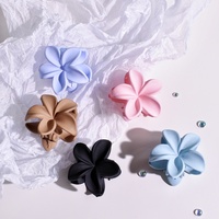 5Pcs/Set Women's Multi-Color Matte 4cm Flower Small Hair Claws Thin Hair Short Hair Use Ladies Gifts Sweet, Cute and Fashionable