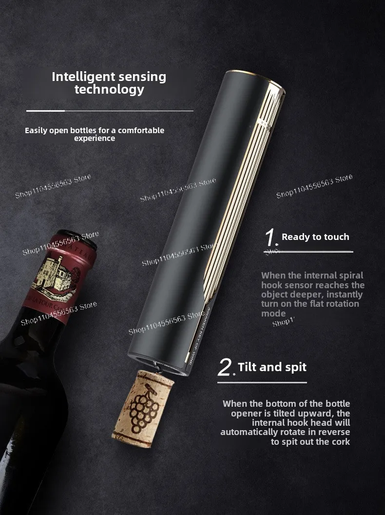 Nuevo, abridor de botellas eléctrico, totalmente automático, abridor de botellas de vino tinto