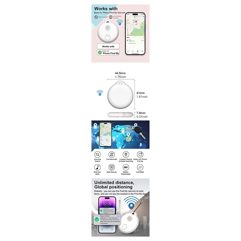 Smart Anti-Lost Tracker For Ios Smart Tracker Alarm Mini Tag Key Child Location Bluetooth Tracker Finder Pet Tracker