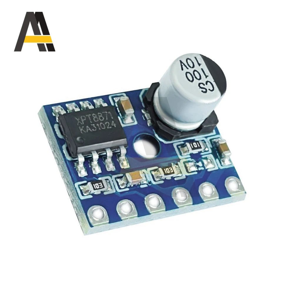 1/5/10PCS 5128 Sound Amplifier Board Class D 5W Mono Amplifier Module Low Distortion XPT8871 Stereo Audio AMP Plate