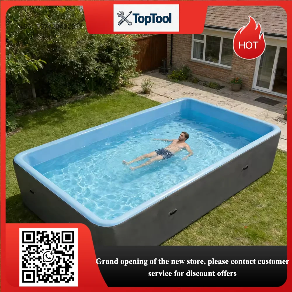 Inflatable PVC Family Swimming Pool with Repair Kits for Home & Outdoor Use for All Ages