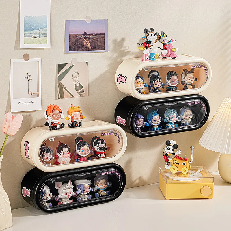 

Wall Mounted Storage Box for Figures Showcase Clear Acrylic Blind Box Display Case Figures Stand Dust-Proof Doll Toy Organizer