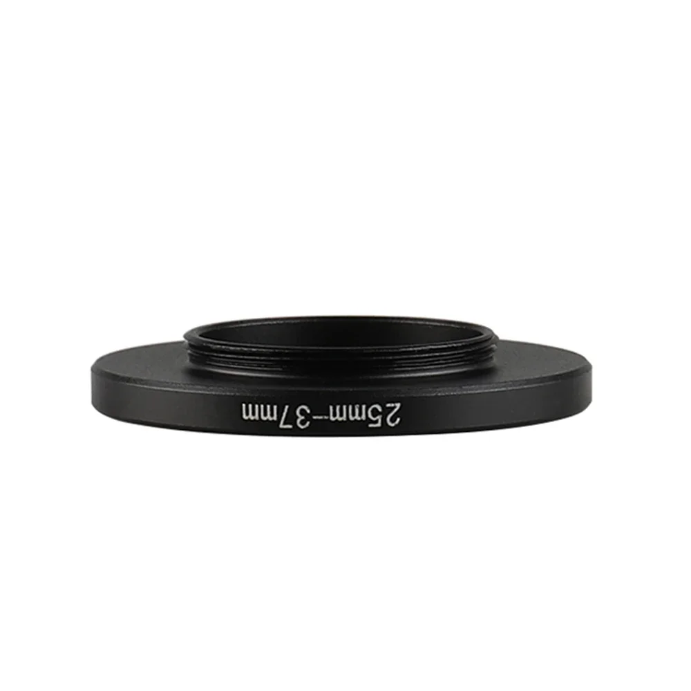 NEW 25mm-37mm BLACK Aluminum metal selling 25-37 mm 25 to 37 25mm to 37mm Step Up Ring Filter Adapter PROMOTION HOT Wholesale!!!