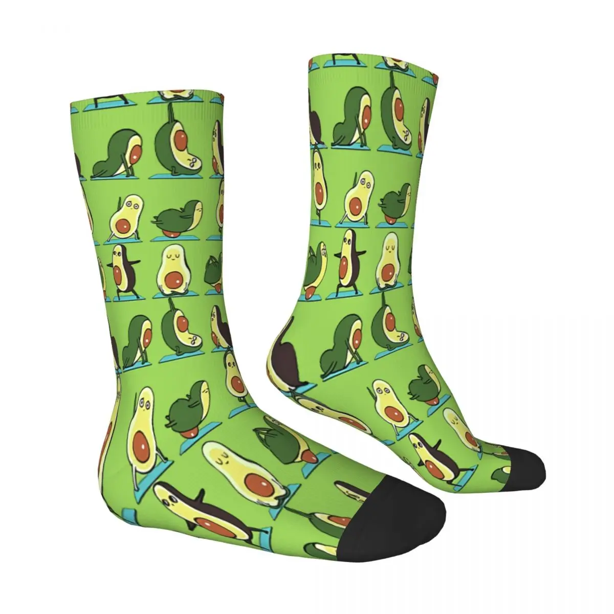 Avocado Yoga Socks Male Mens Women Winter Stockings Polyester