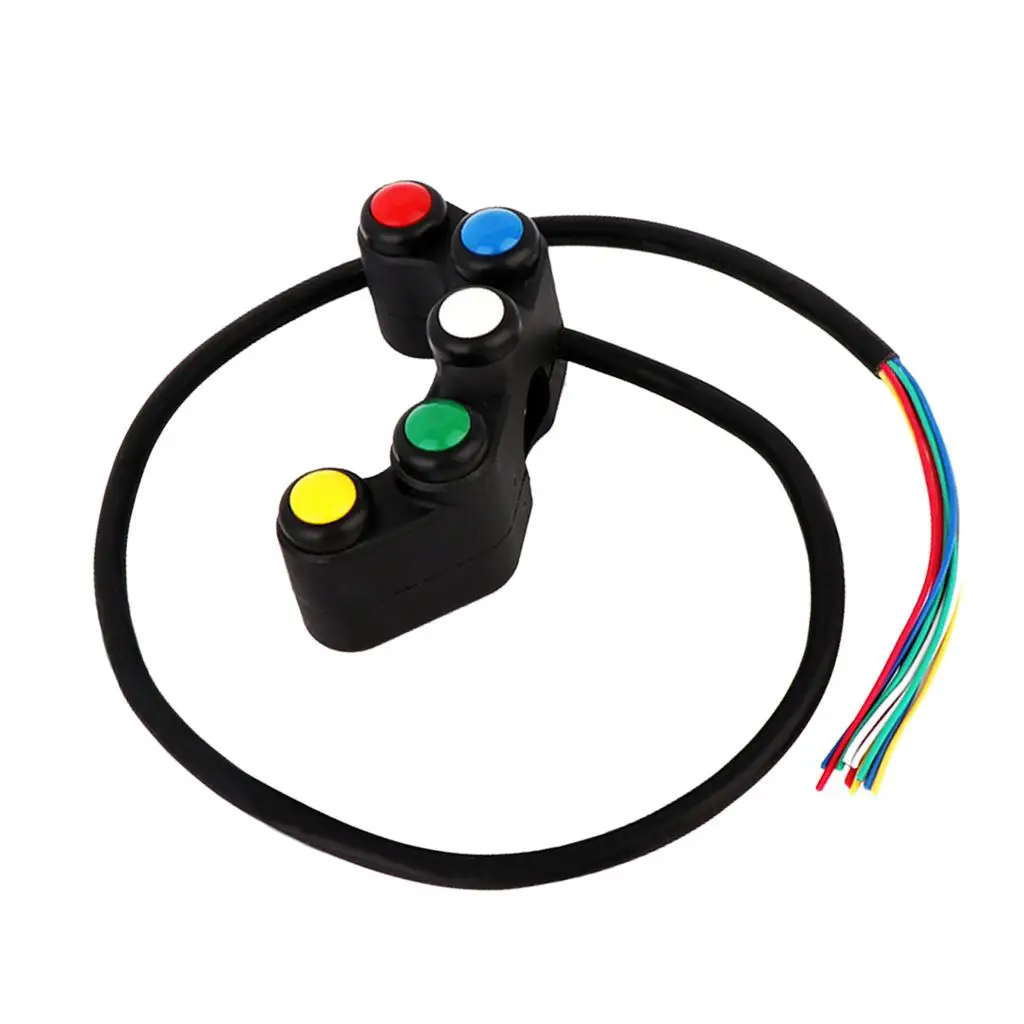 Universal Motorcycle on Off Switch Fog Lamp Head Light Handlebar Assembly for Electric Motorcycle System 22mm