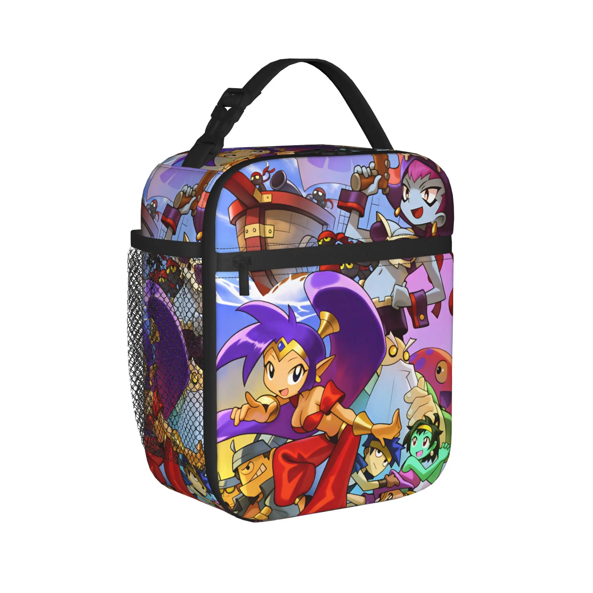 Shantae Half Genies  Lunch Bag  Portable Insulated Lunch Box Women Travel Print Cooler Bag Fun Waterproof Thermal Lunch Bags