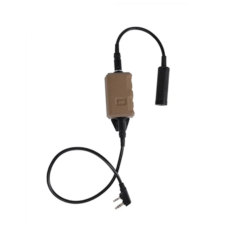 NONE FCS TACTICAL V20 PTT Einzelkommunikationskanäle für AMP-Headset Hochwertiges taktisches Anrufzubehör Leichtes Design 4