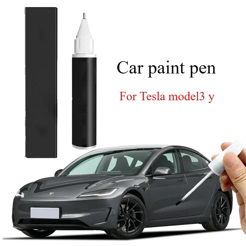 For Tesla model3 y paint pen starry sky gray original white black modelY accessories wheel hub repair