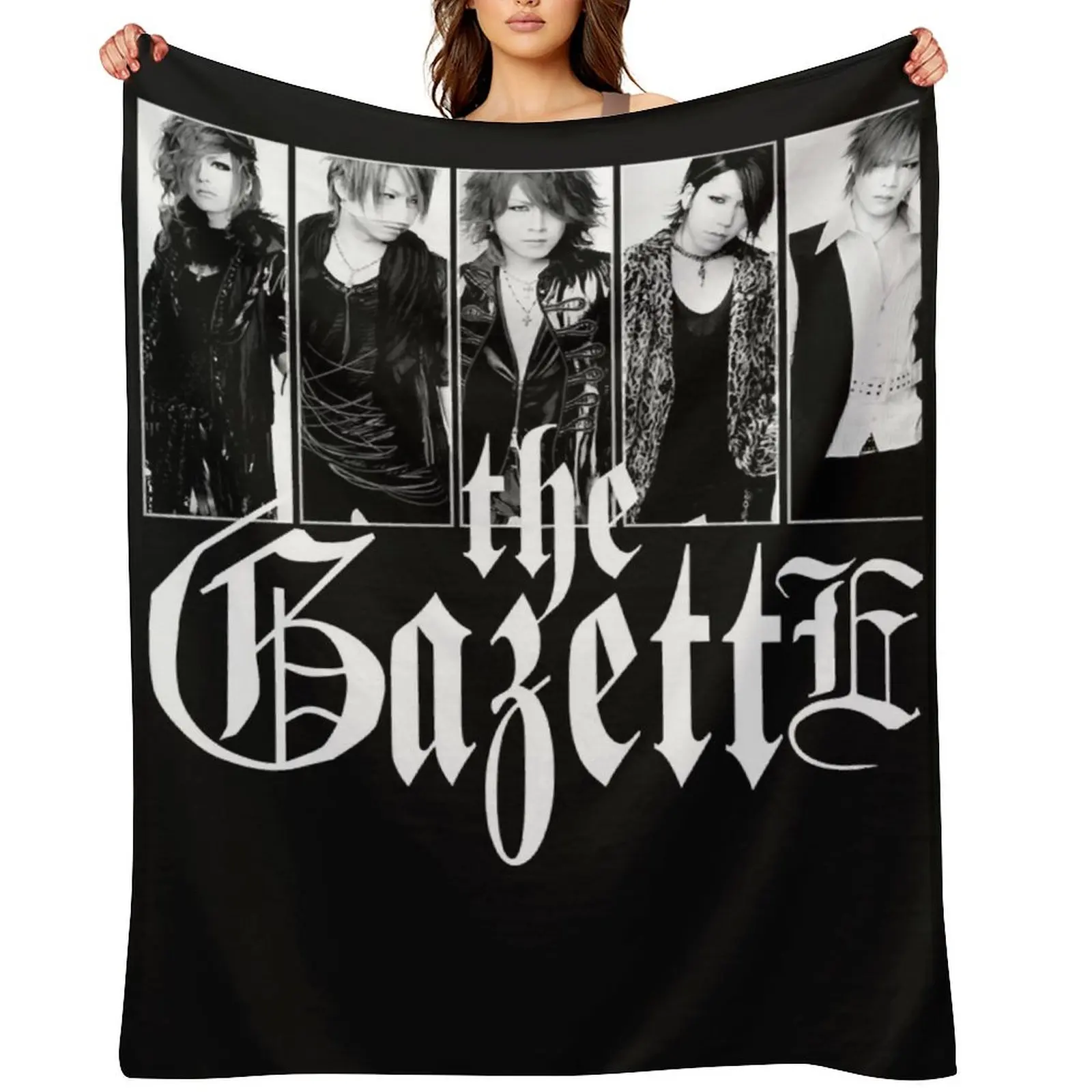 

The Gazette Japan Rock Band T-shirt classique Throw Blanket Furrys Kid'S Single Loose Blankets