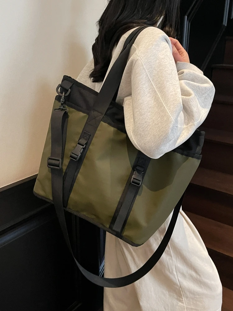 

Большая пригородная сумка Capaci, женская модная универсальная сумка на одно плечо для мужчин, студентов, большая сумка