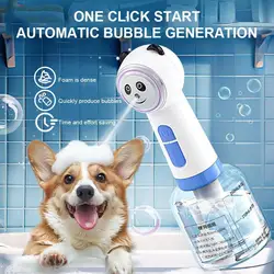 Panda Pet Bubbler Usb Charging Cat Dog Electric Shampoo Soap Foam Machine Pet Cleaning Bathing Tools