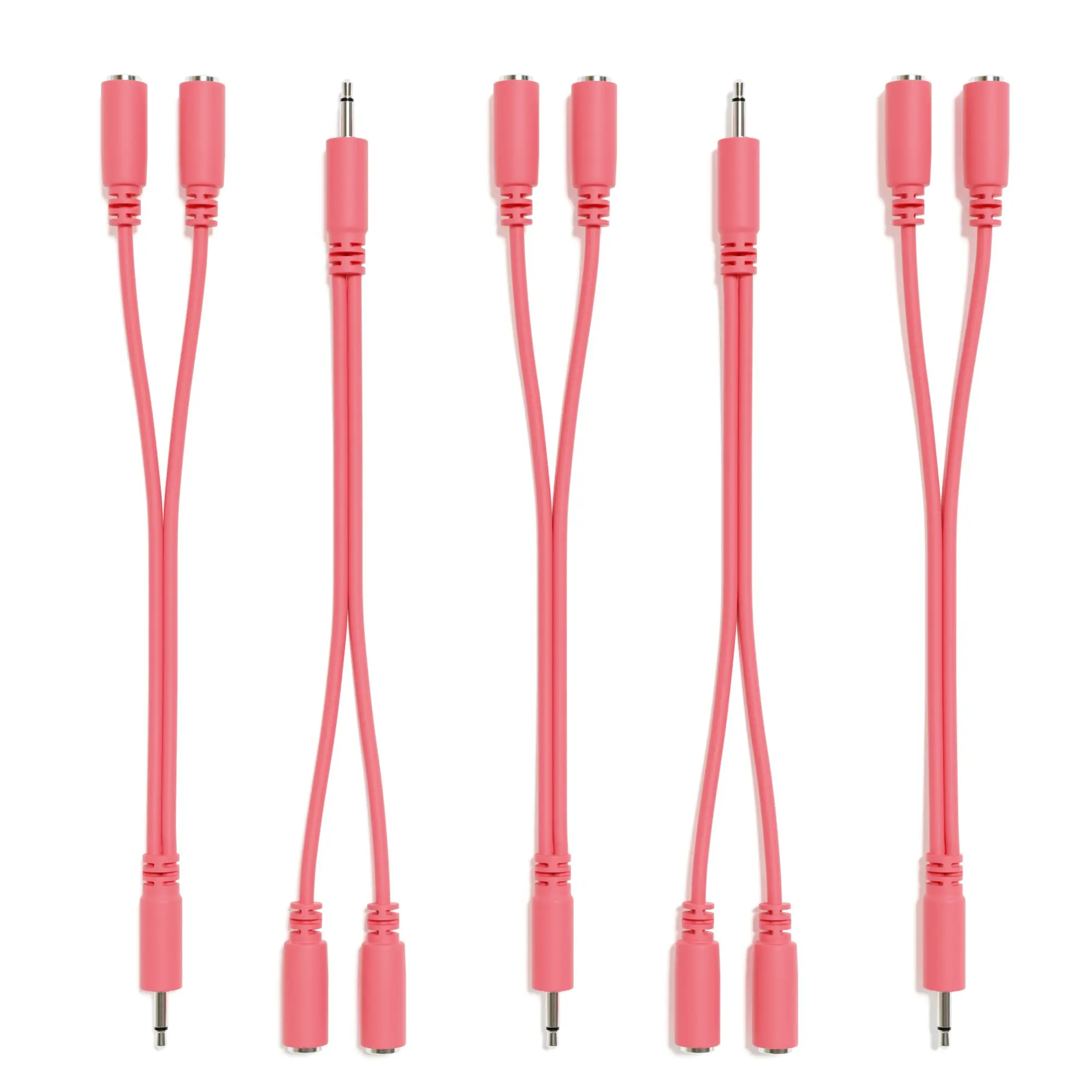 ExcelValley - 5-pack - Mono Splitter Y Patchkabels - TS 3,5 mm 1/8" Eurorack Synth Synthesizer