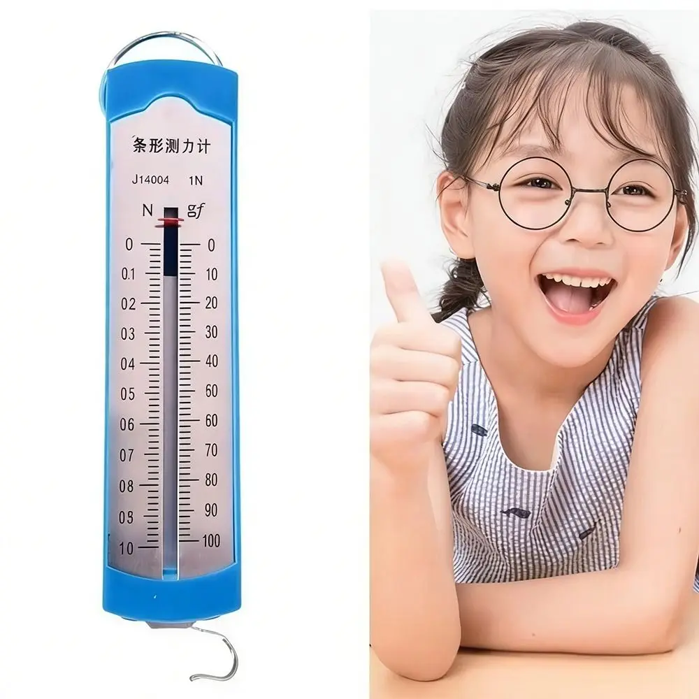 Easy to Read 1N Spring Scale 5N 10N Trigger Pull Gauge Clear Scale 2.5N Spring Dynamometer Physics Study