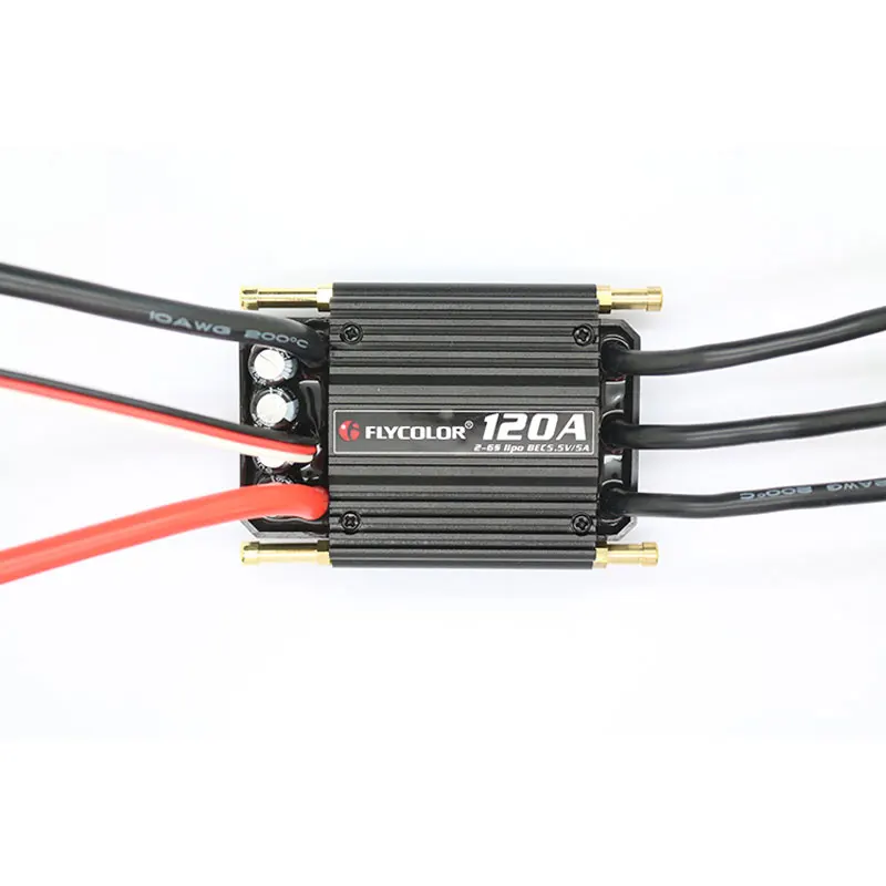 Flycolor  ESC  2-6S Lipo BEC 5.5V/5A 50A 70A 90A 120A 150A  Brushless Speed Control Stand for RC Boat F21267/71