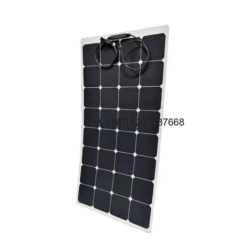 Wmwmnu for High Efficiency 115W 20V Flexible Solar Panel Roof Industrial Use UV Corrosion Resistance ETFE White Bendable PV