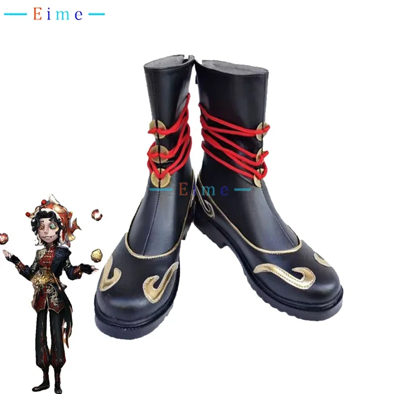 mike-morton-cosplay-shoes-game-identity-v-acrobat-cosplay-props-pu-leather-shoes-halloween-carnival-boots-custom-made