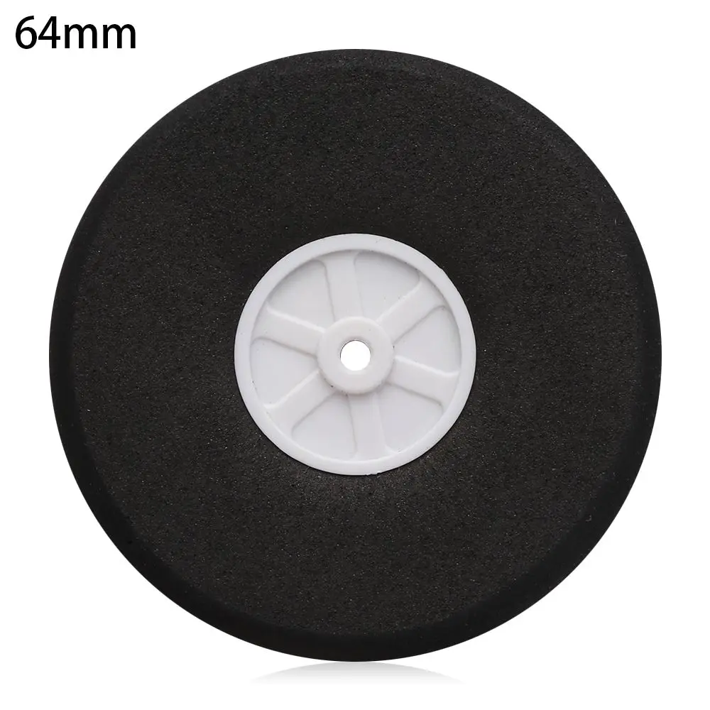 

Black Accessories EVA Sponge Wheel Hub Plane Toy Parts RC Airplane Replacement Tail Wheels