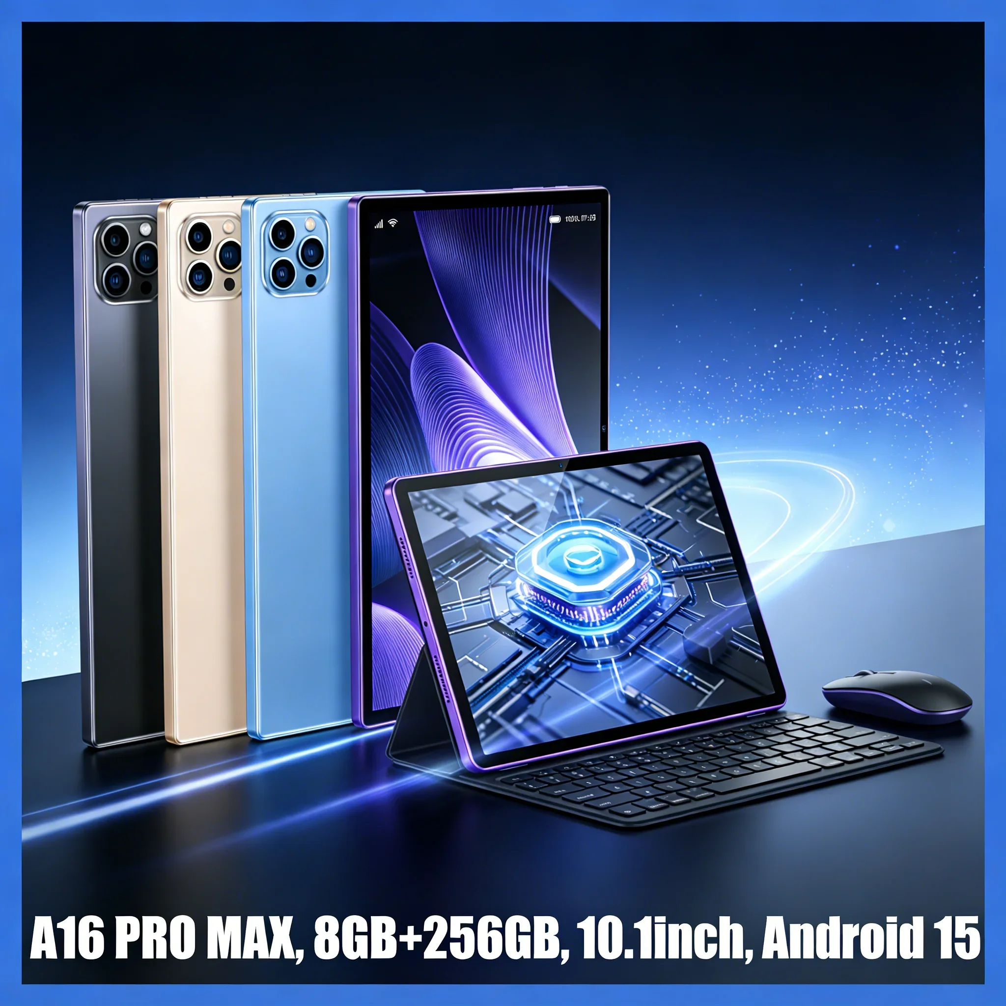 Student Tablet 16 Pro Max Android 15 8GB 256GB Wifi Study Office Gaming Tablet PC