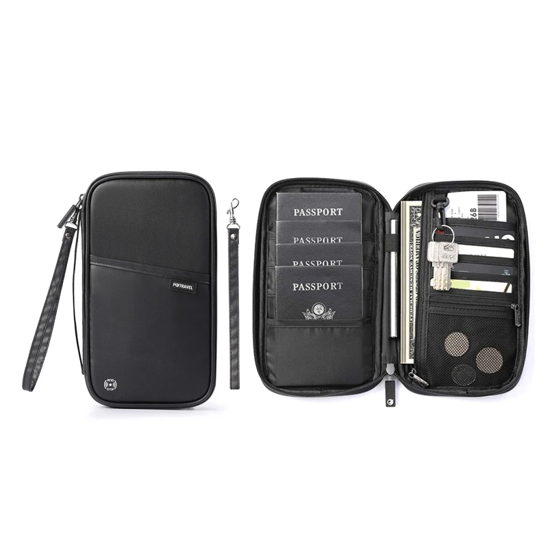 

Waterproof Passport Holder Travel Wallet Multifunctional Small Credit Card Wallet Storage Bag Portable Document Storage