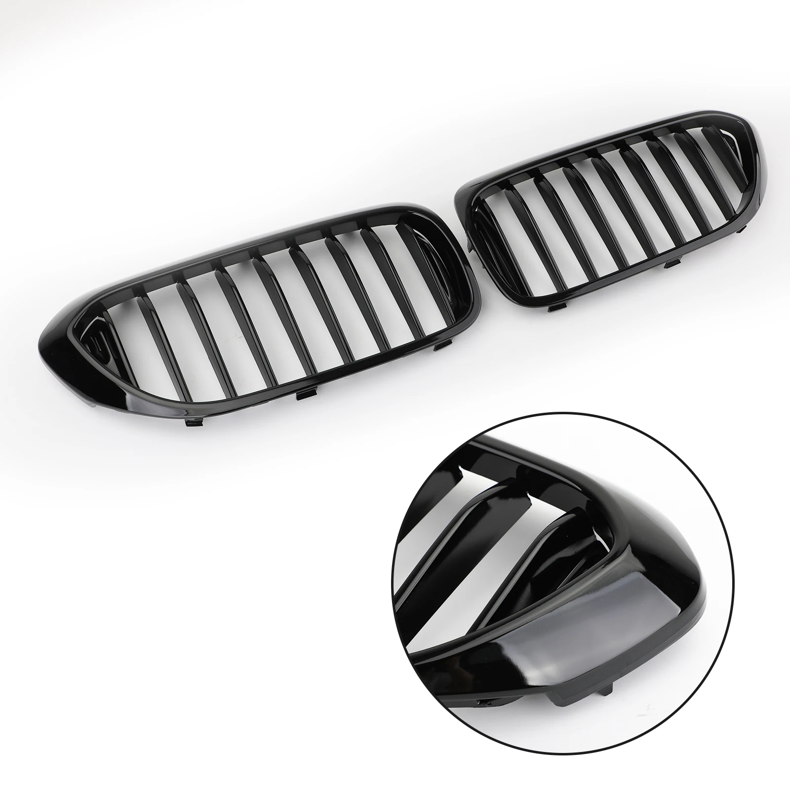 

Glossy Black Front Kidney Grille Grill For BMW 5 Series 530i 540i G30 2017 2018 2019