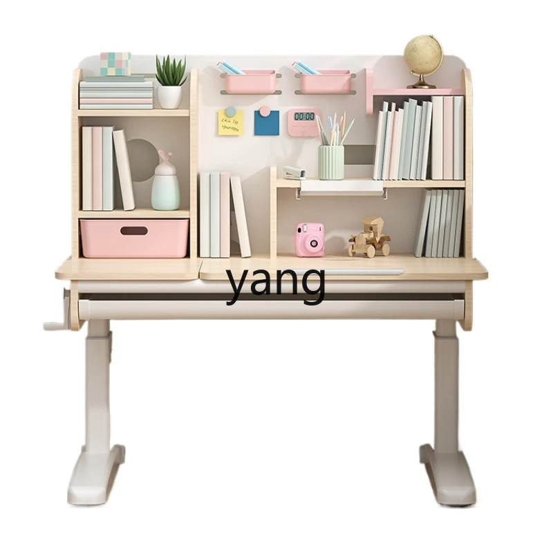 CX Children's Learning Table Primary School Students Children's Desk Writing Desk Household Solid Wood Adjustable