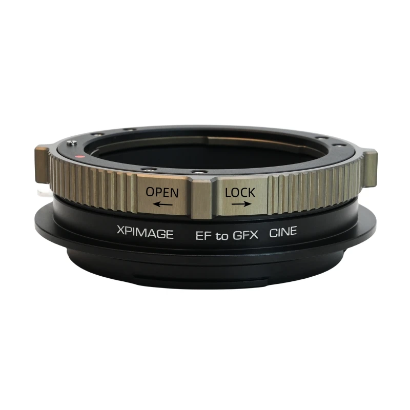 CANON EF/EOS lens to Fuji GFX Camera adapter ring is applicable to EF-GFX 50S2 100S 50S 50R. XPimage locking adapter Mark II