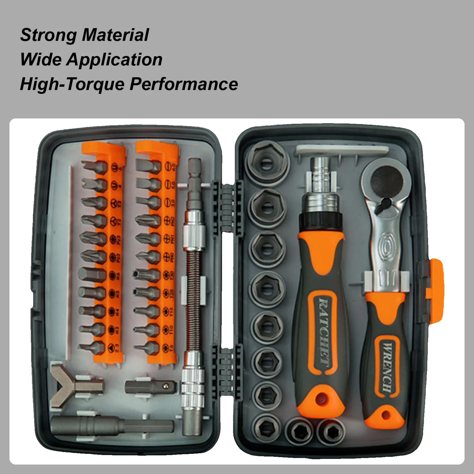 

Набор отверток с храповым механизмом 38 в 1, инструменты для отверток с храповым механизмом, нескользящий прецизионный инструмент, адаптер для гаечного ключа, 10 головок, 22 бита для