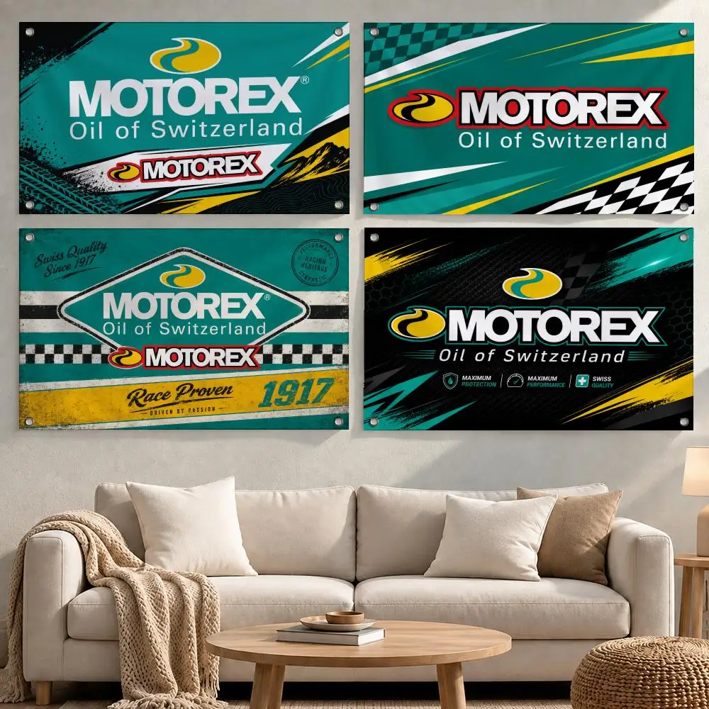 Brand Motorex Flags Minimalist Fabric Banner Flags Garden Shop Bedroom Festival Birthday Wall Decor