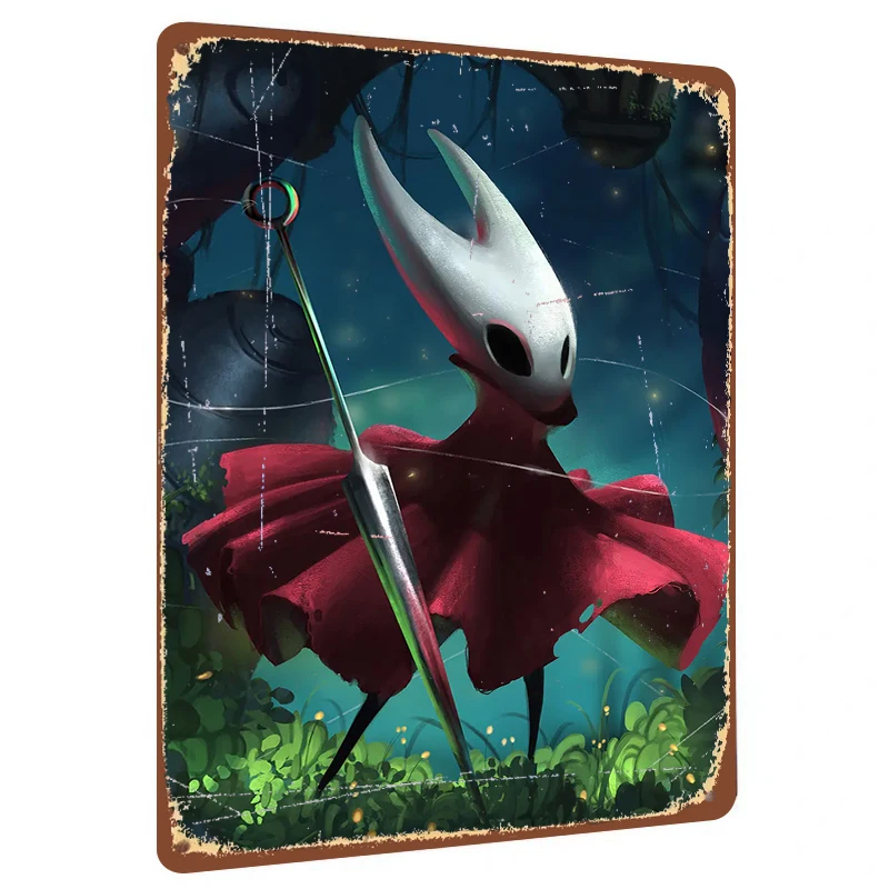 Hollow Knight Custom Metal Wall Art Game Peripheral Living Room Bedroom Decorative Painting