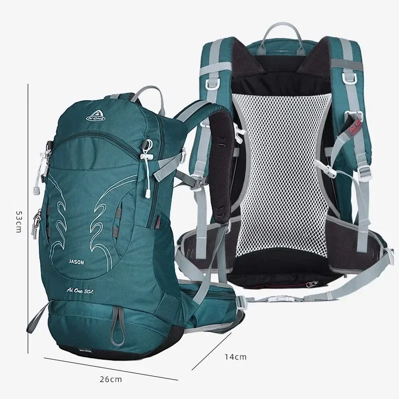 Outdoor Hiking Backpack for Men, Sports, Climbing Bag, Camping, Mountaineering Bag, Travel, Trekking, Motorcycle Rucksack, 30L