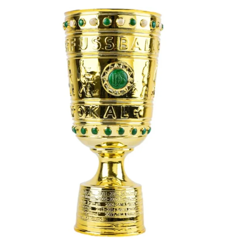 37cm DFB Pokal Trophy Replica, German Cup Soccer Fan Decor Ornament for Bayern & Dortmund Fans