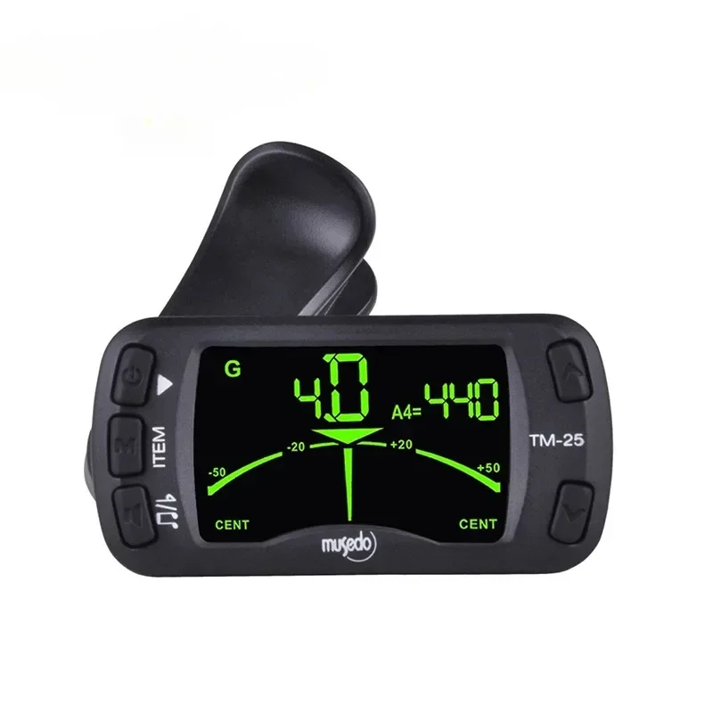 Clip On Tuner Guitar  Metronome 3 in 1 Tuner Metronome Electric Ukulele Tuner for Musical Instrument