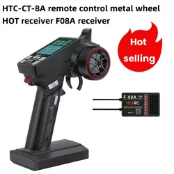 HOTRC-control remoto CT8A, pantalla a color de 8 canales, modelo todoterreno, receptor de vehículo, accesorios