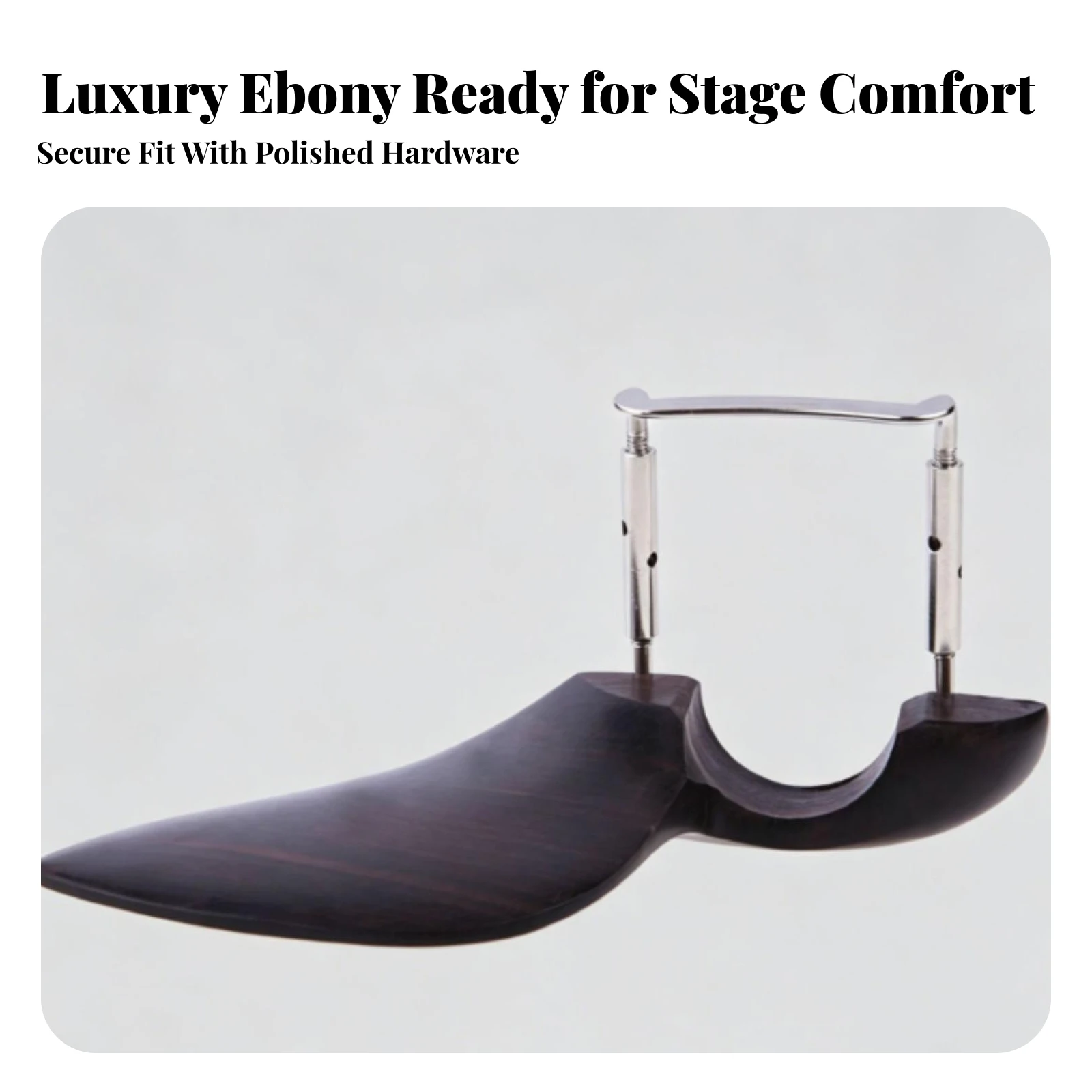 Ebony Violin Chin Rest Ergonomic Violin Chin Rest Smooth Easy to Install for Instrument Maintenance