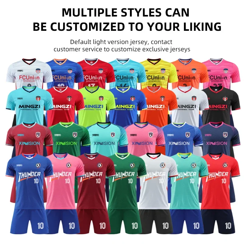 Football Jersey Adult Kids Men Boy Customize Soccer Uniforms Kit Sports Clothes Women Futsal Sportswear Training Tracksuit Child