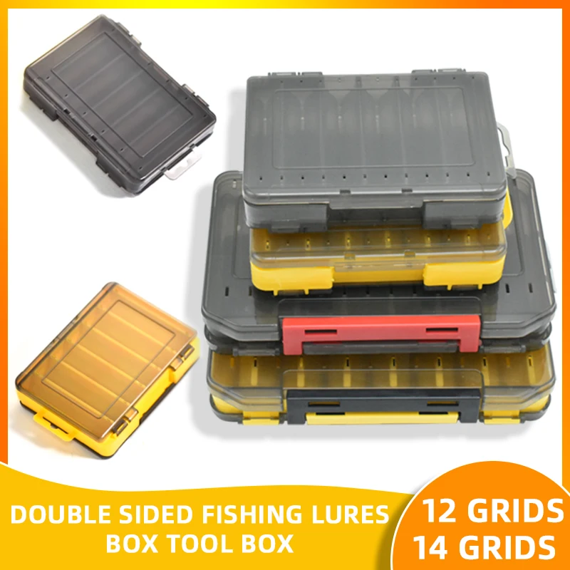 Fishing Tackle Bait Organizer Boxes Plastic Storage Fisherman Fishing Lures Trays Hook Container Box For Carp Fishing Goods Tool