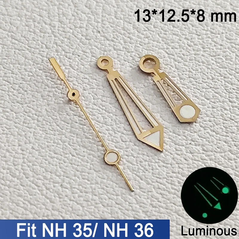 Watch Hands Suitable for NH 35 NH 36 ETA 2836 2824 Miyota 8205 8215 Series Green Luminous Hand Luxury Watches Accessory Parts