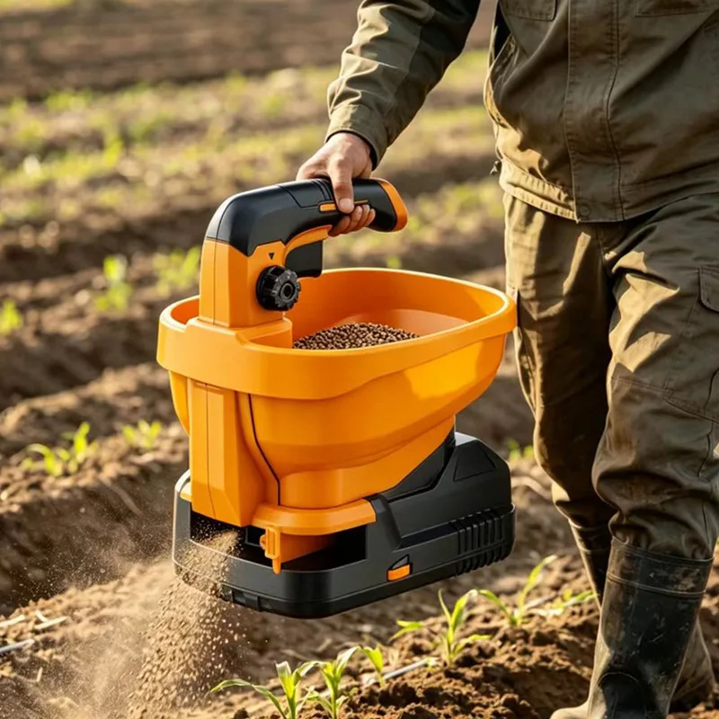 Fully automatic lithium battery seeder, fertilizer spreader, rapeseed and soybean spreader, snow melting machine, corn planter