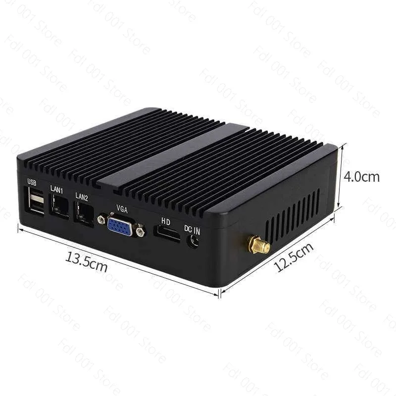 Embedded N2830 J1900 Dual Network Port Dual Serial Port Industrial Control Mini Computer Miniature Small Host