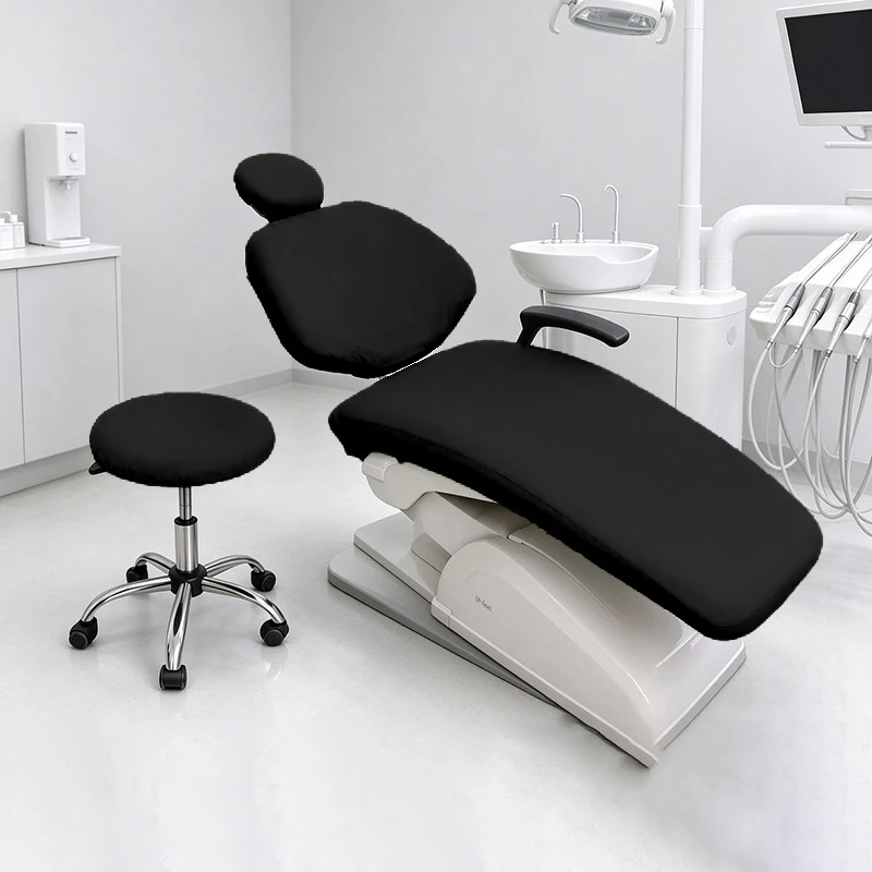 1Pcs Dental Chair Cover Stretch Fabric  Dentistry Clinic Equipment Seat Chair Cover Dental Chair Mat Foot Pad Protective Case