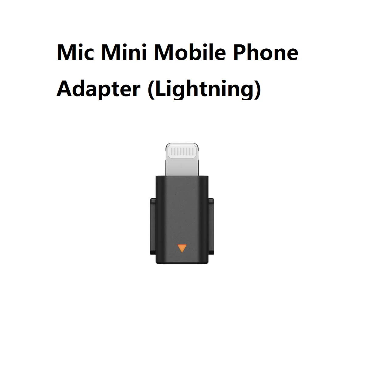 محول الإضاءة للهاتف المحمول DJI Mic Mini يتصل بجهاز Apple المحمول