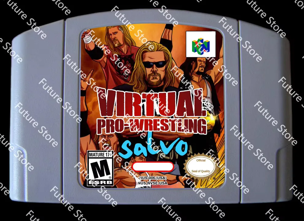 64 Bit Games ** Virtual Pro Wrestling Salvo ( English USA Version!! )